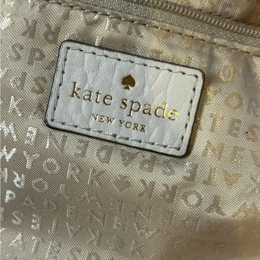 Kate Spade Perri Lane Reidy Bubbles Leather Tan Blush Crossbody Bag